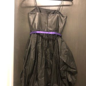 Alice and Olivia leather bodice dress